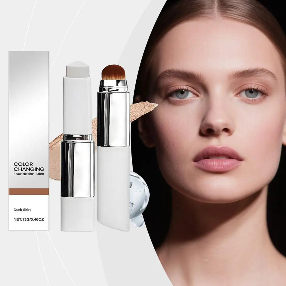 2-in-1 Color-Changing Foundation Stick – Smooth & Natural-Looking Finish ✨