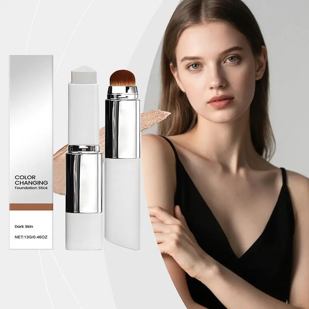 2-in-1 Color-Changing Foundation Stick – Smooth & Natural-Looking Finish ✨