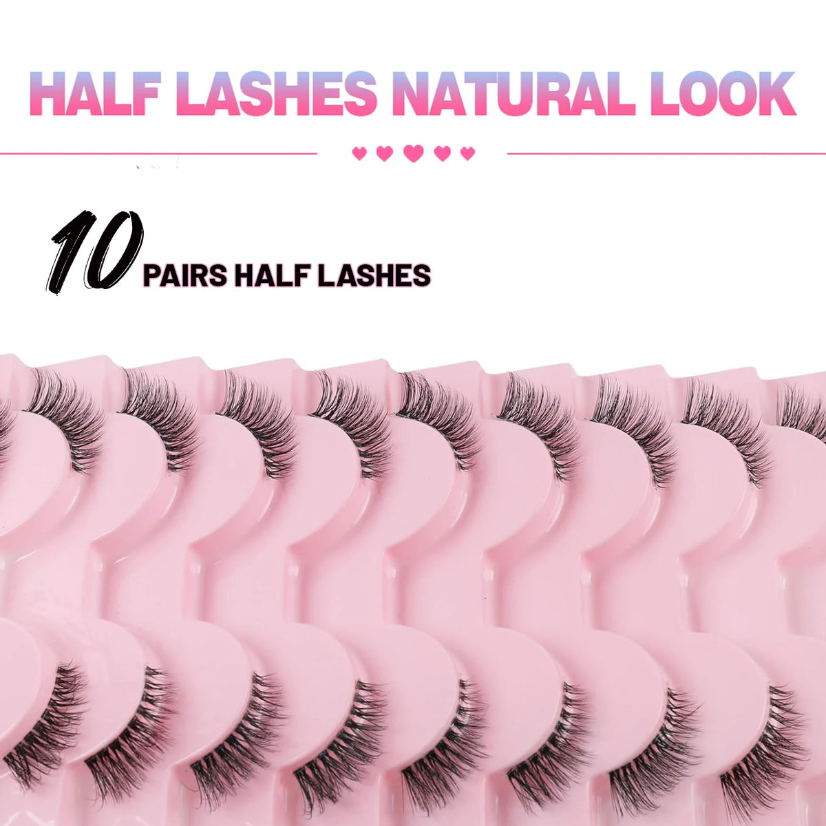Natural Glam False Eyelashes – Soft & Fluffy Look ✨