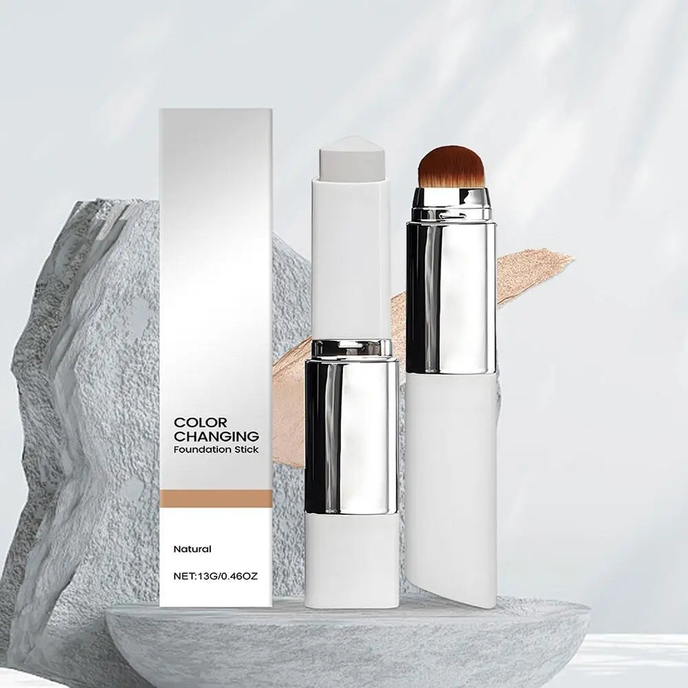 2-in-1 Color-Changing Foundation Stick – Smooth & Natural-Looking Finish ✨