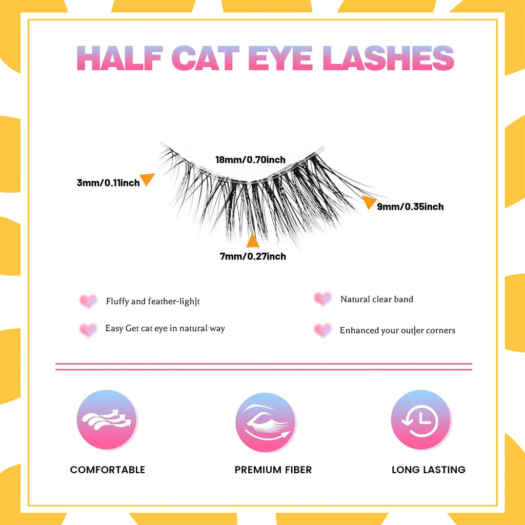 Natural Glam False Eyelashes – Soft & Fluffy Look ✨